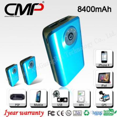 Hot Selling 8400mah moblie Charger power bank for iPAD iPhone